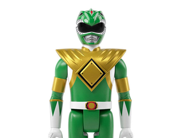 MMPR: Reaction - Green Ranger - Super 7 (Mighty Morphin Power Rangers) action figure collectible [Barcode 840049811553] - Main Image 4