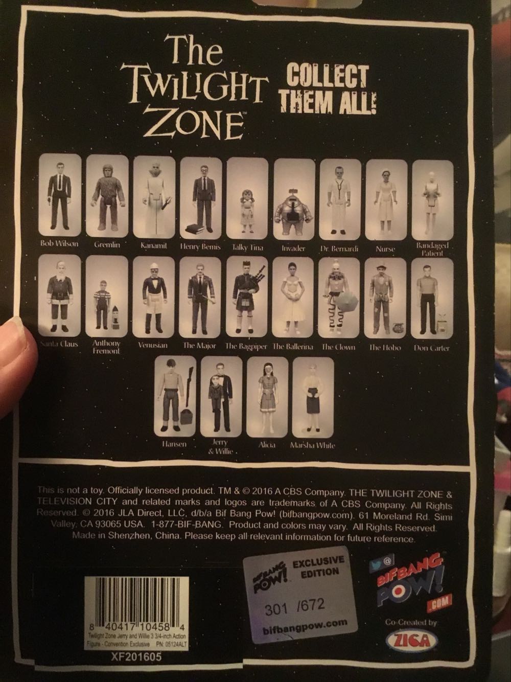 Jerry & Willie - Bif Bang Pow! (The Twilight Zone) action figure collectible [Barcode 840417104584] - Main Image 3