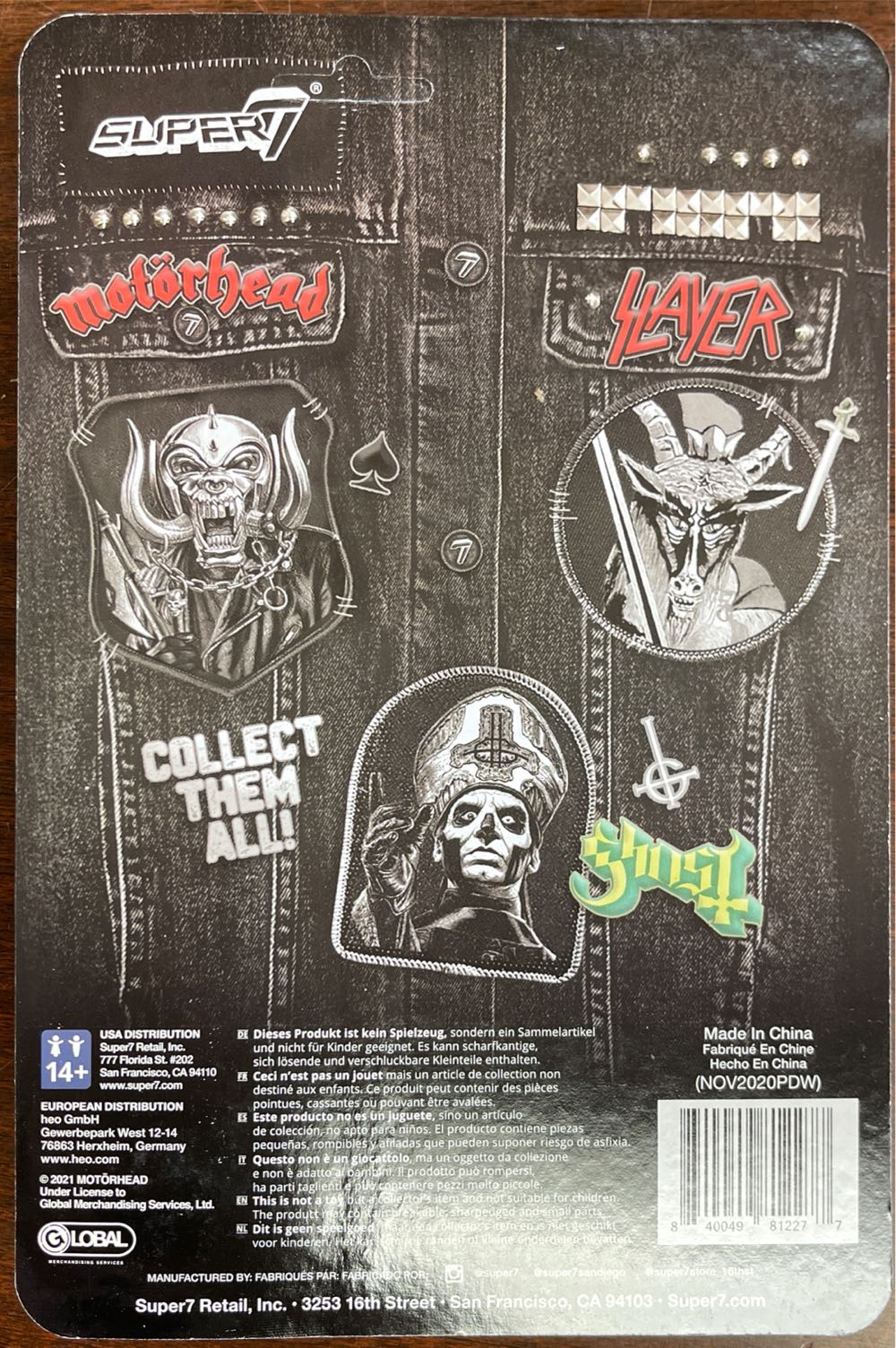 Motorhead Reaction Warpig Japanese Chrome - Super 7 action figure collectible [Barcode 840049812277] - Main Image 2