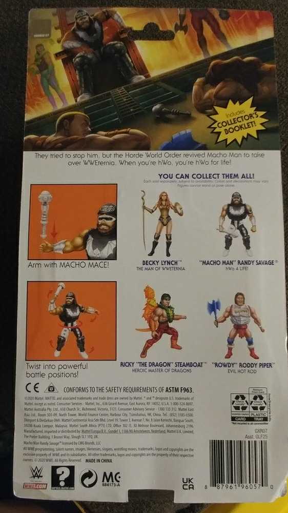 Macho Man Randy Savage MOTU - Mattel (Masters Of The WWE Universe Wave 5) action figure collectible [Barcode 887961960570] - Main Image 2