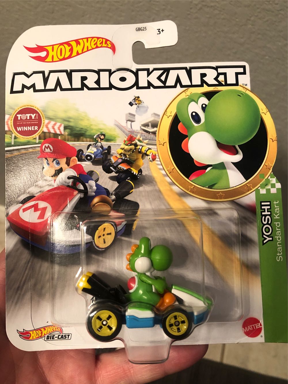 Yoshi Standard Kart - Mattel (Hot Wheels Mario Kart) action figure collectible [Barcode 887961847789] - Main Image 2