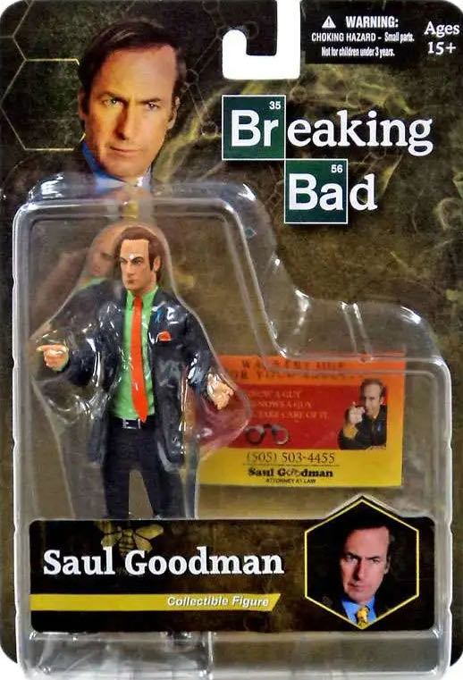 Saul Goodman (Green Shirt) - Mezco (Breaking Bad) action figure collectible [Barcode 696198754506] - Main Image 2