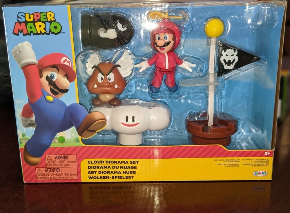 World of Nintendo: Super Mario: Cloud Diorama Set - Jakks Pacific, Inc (Super Mario) action figure collectible [Barcode 192995401990] - Main Image 4