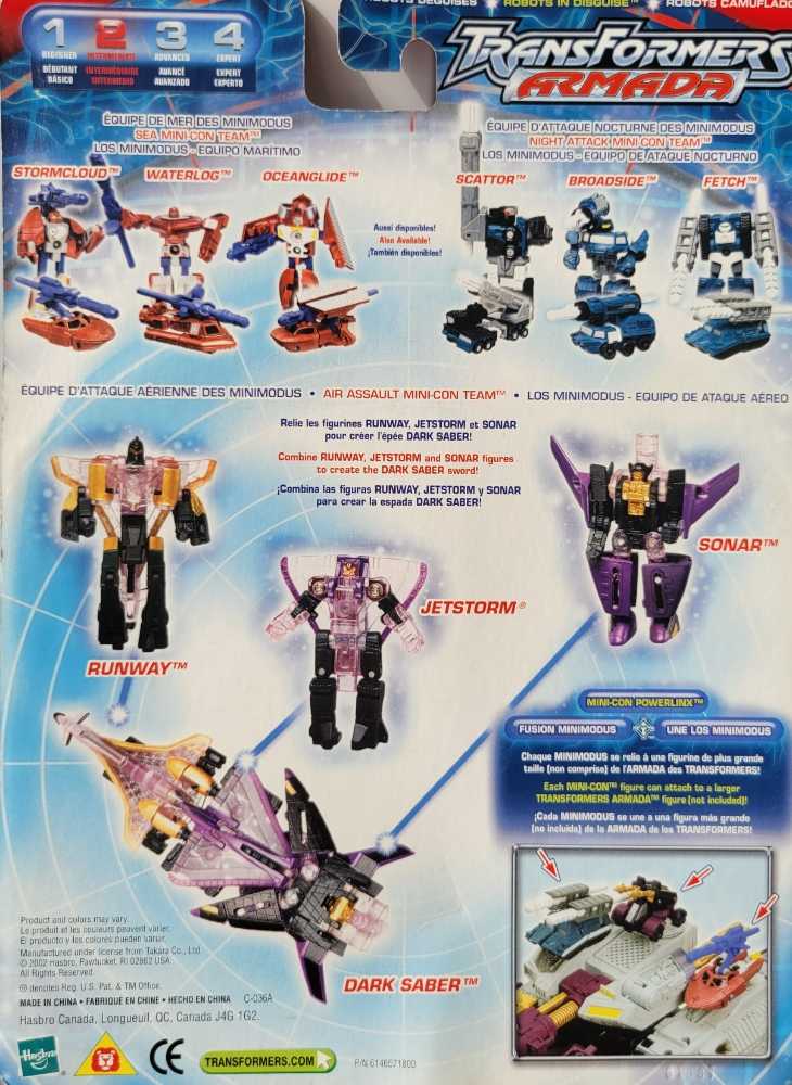 Air Assault Team 1st Dark Saber Carded - Hasbro (Armada) action figure collectible [Barcode 076930807385] - Main Image 3