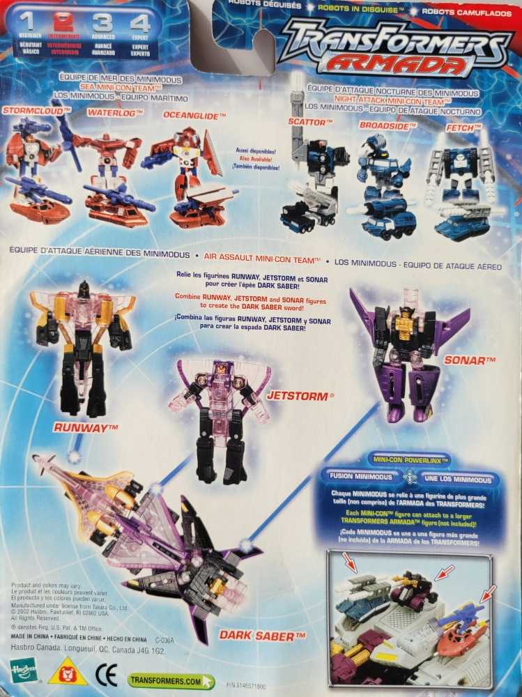 Air Assault Team 1st Dark Saber Carded - Hasbro (Armada) action figure collectible [Barcode 076930807385] - Main Image 4