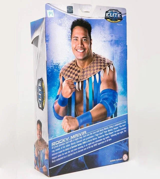 Rocky Maivia “The Rock” - Elite Flashback Collection - Mattel Wwe (Wwe Elite) action figure collectible [Barcode 887961016604] - Main Image 3