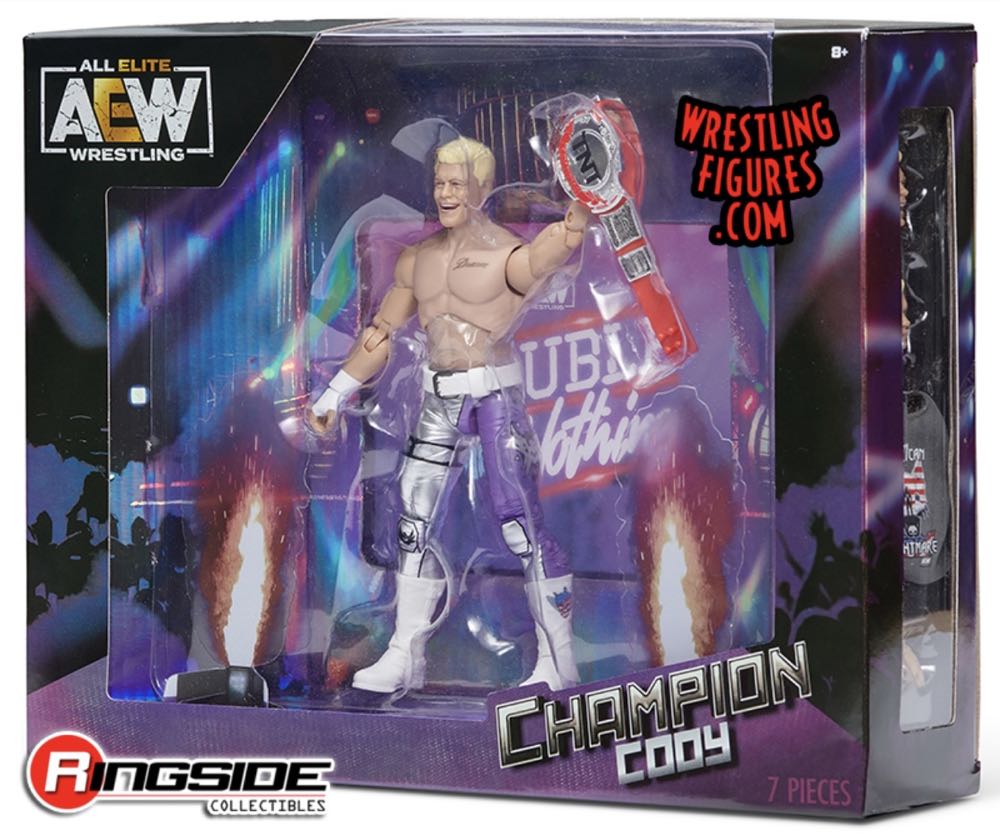 #27 Cody (RSC Exclusive) - Jazwares (AEW Unrivaled Collection Ringside Exclusive) action figure collectible [Barcode 191726389187] - Main Image 2