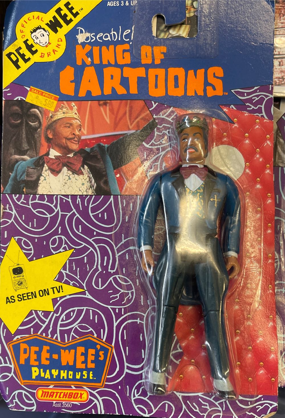 King Of Cartoons - Matchbox (Pee Wee Herman) action figure collectible [Barcode 035995035645] - Main Image 2