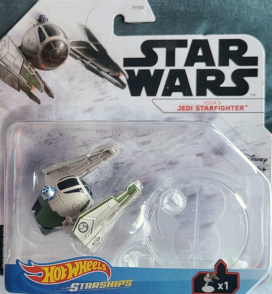 Yoda’s Jedi Starfighter - Hot Wheels by Mattel (Star Wars Hot Wheels) action figure collectible [Barcode 887961947687] - Main Image 1