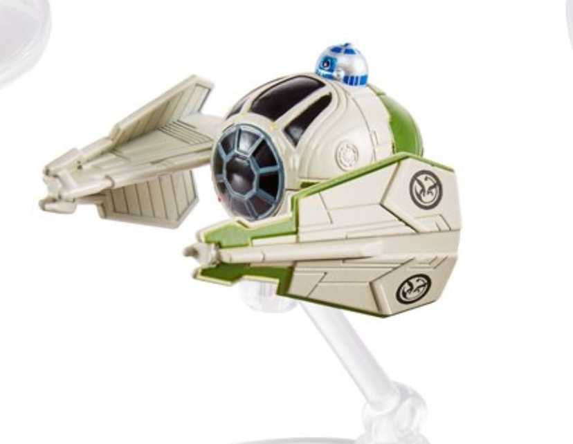 Yoda’s Jedi Starfighter - Hot Wheels by Mattel (Star Wars Hot Wheels) action figure collectible [Barcode 887961947687] - Main Image 3
