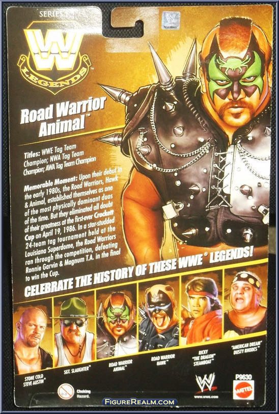 Road Warrior Animal - Mattel Wwe (WWE Elite Legends) action figure collectible [Barcode 027084786583] - Main Image 2