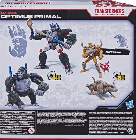 WFC Netflix Optimus Primal & Rattrap - Hasbro / Takara Tomy (The Transformers) action figure collectible [Barcode 5010993829040] - Main Image 4