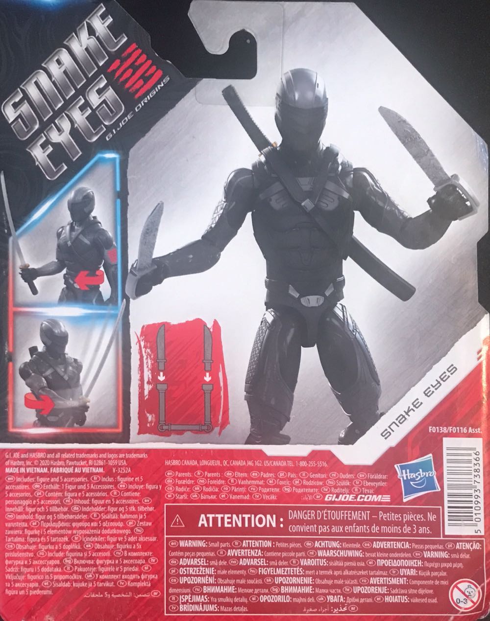 Snake Eyes - Hasbro (G.I. Joe: Origins: Snake Eyes) action figure collectible [Barcode 5010993738366] - Main Image 2