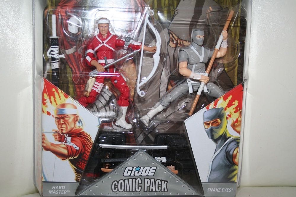 G.I. Joe Comic Pack Snake Eyes And Hard Master  action figure collectible - Main Image 3