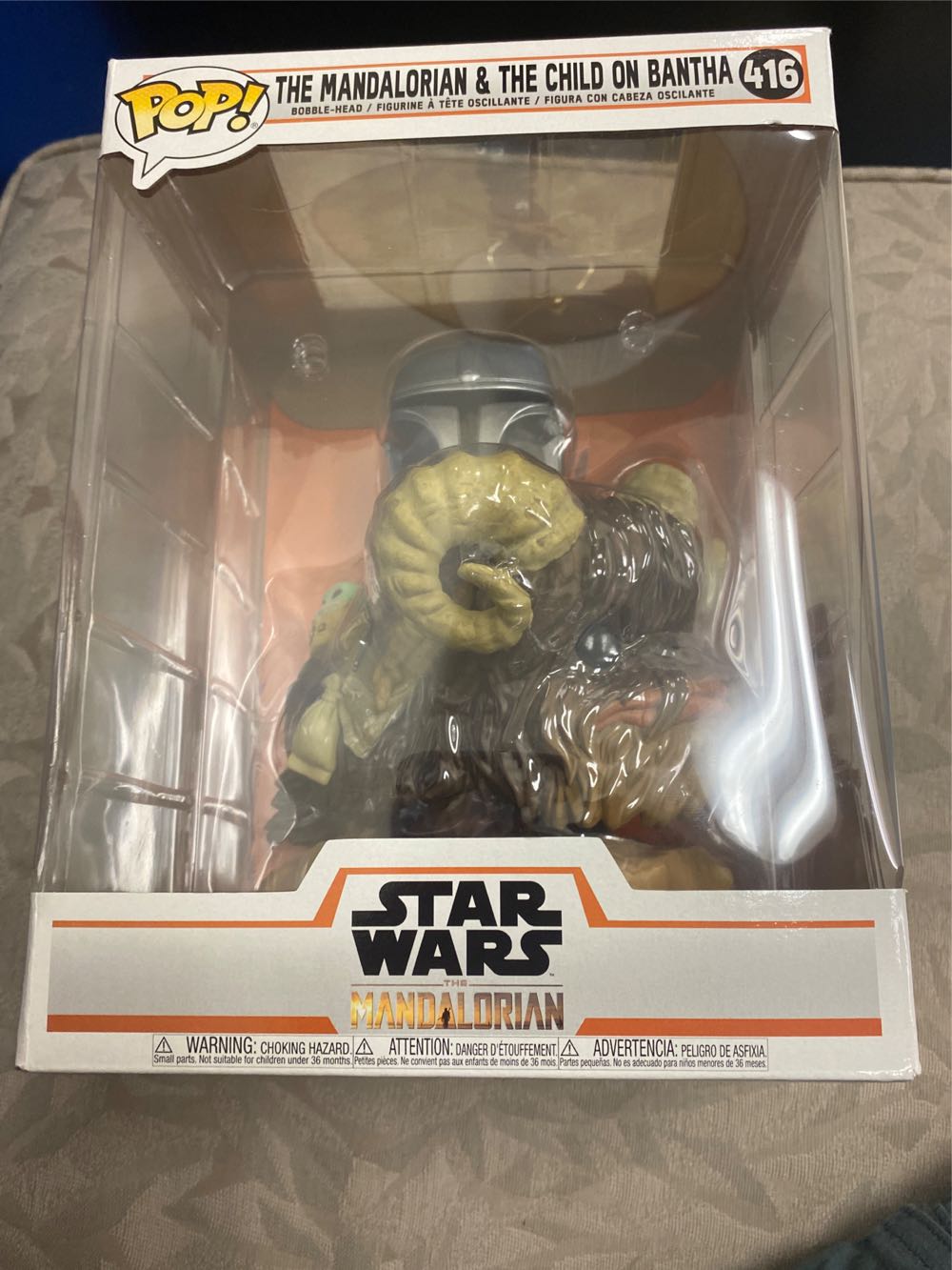The Mandalorian & The Child On Bantha: Fun‚ko P‚o‚p‚! Vinyl Figure Bundle With 1 Official S.w. Theme Compatible Trading Card 416 52373 - Funko (Television) action figure collectible [Barcode 889698523738] - Main Image 2