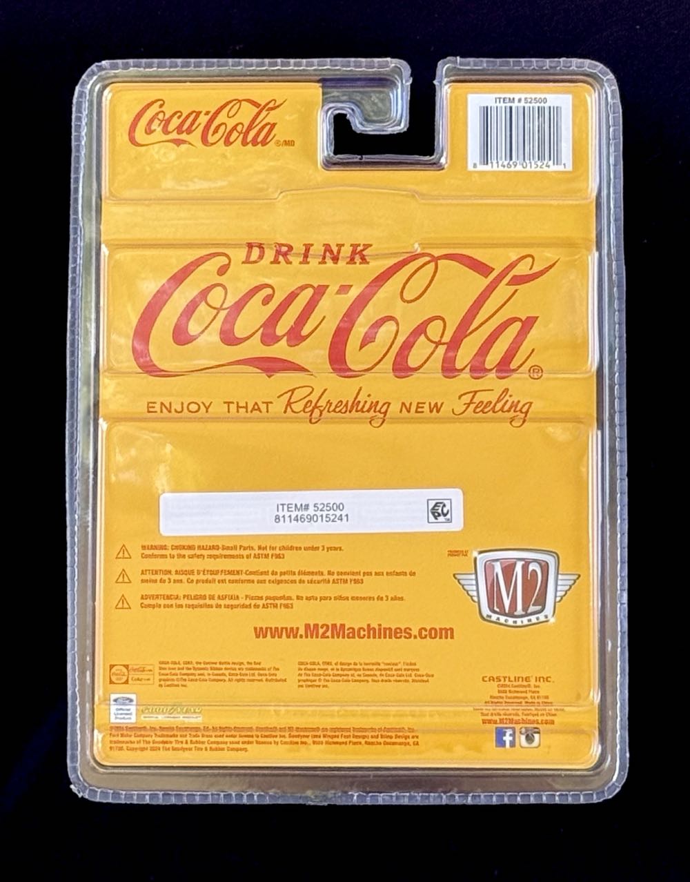 M2 1:64 SK06 24-50 Coca-Cola 1970 Ford Mustang Mach 1 351 (Chase 750) Walmart Exclusive - Castline Inc. (M2 1:64 Chase 750) action figure collectible [Barcode 811469015241] - Main Image 2