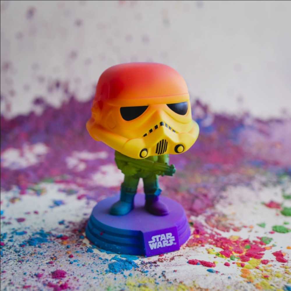 Stormtrooper (rainbow) #296 - Funko (Funko POP! Star Wars) action figure collectible [Barcode 889698565813] - Main Image 3