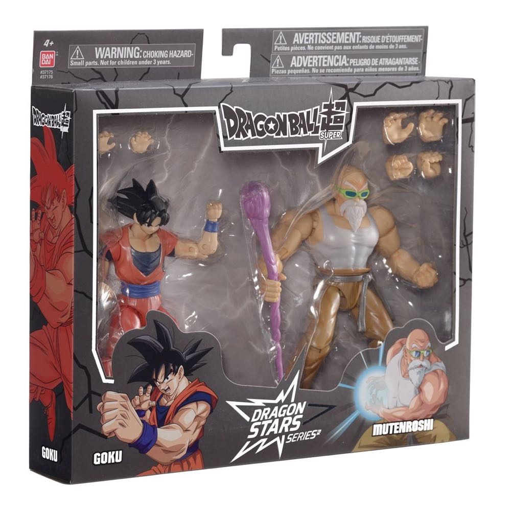 Dragon Stars Goku & Mutenroshi - Bandai America (DBZ) action figure collectible [Barcode 045557371760] - Main Image 2
