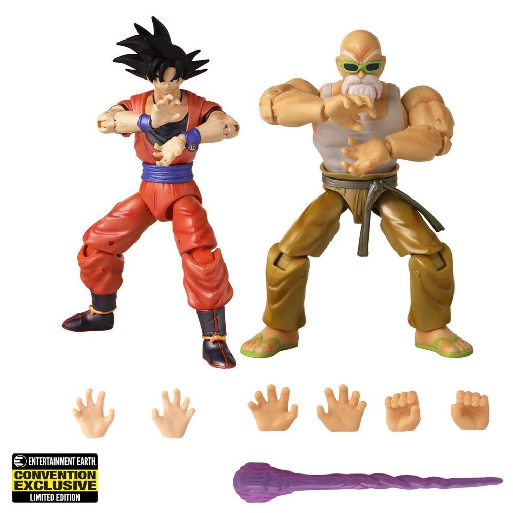 Dragon Stars Goku & Mutenroshi - Bandai America (DBZ) action figure collectible [Barcode 045557371760] - Main Image 4