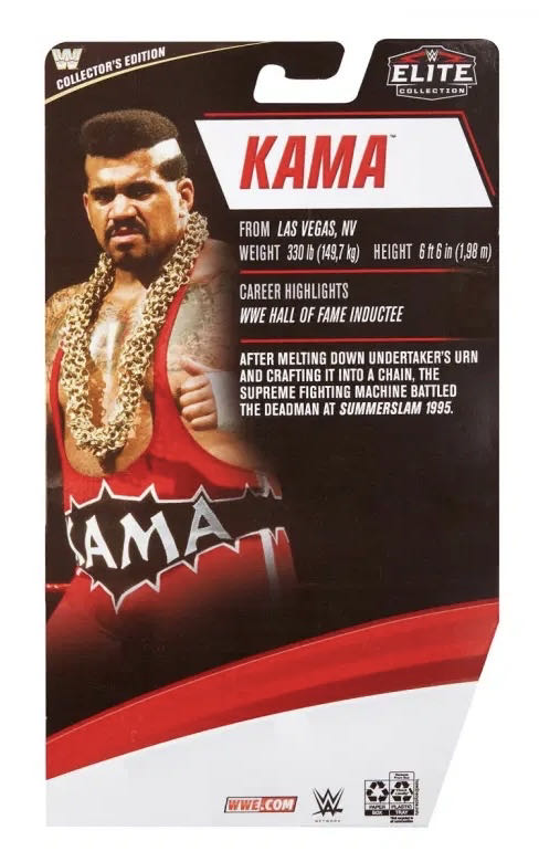 Kama (Elite) - Mattel (WWE Elite Series #85) action figure collectible [Barcode 887961922134] - Main Image 2