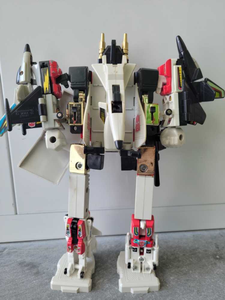 Superion 2nd Silverbolt Skydive Fireflight Air Raid Slingshot Aerialbot - Hasbro (1985) action figure collectible - Main Image 4