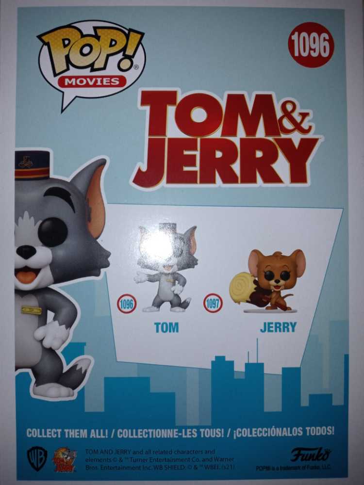Tom & Jerry: Funko Pop! Tom & Jerry - Tom #1096 - Funko Pop! Movies (Tom & Jerry) action figure collectible [Barcode 889698557481] - Main Image 2