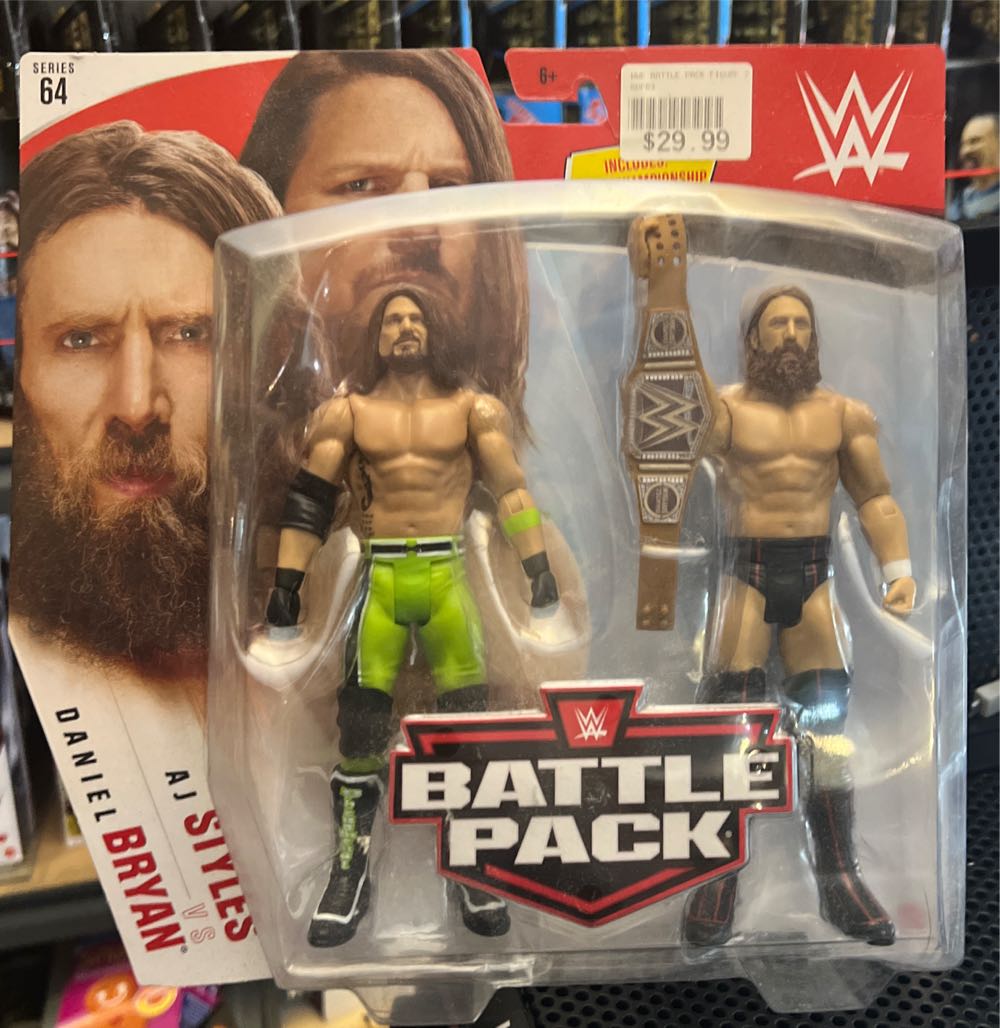 Daniel Bryan Vs Aj Styles - Mattel (WWE Mattel Battle Pack) action figure collectible [Barcode 887961834888] - Main Image 2