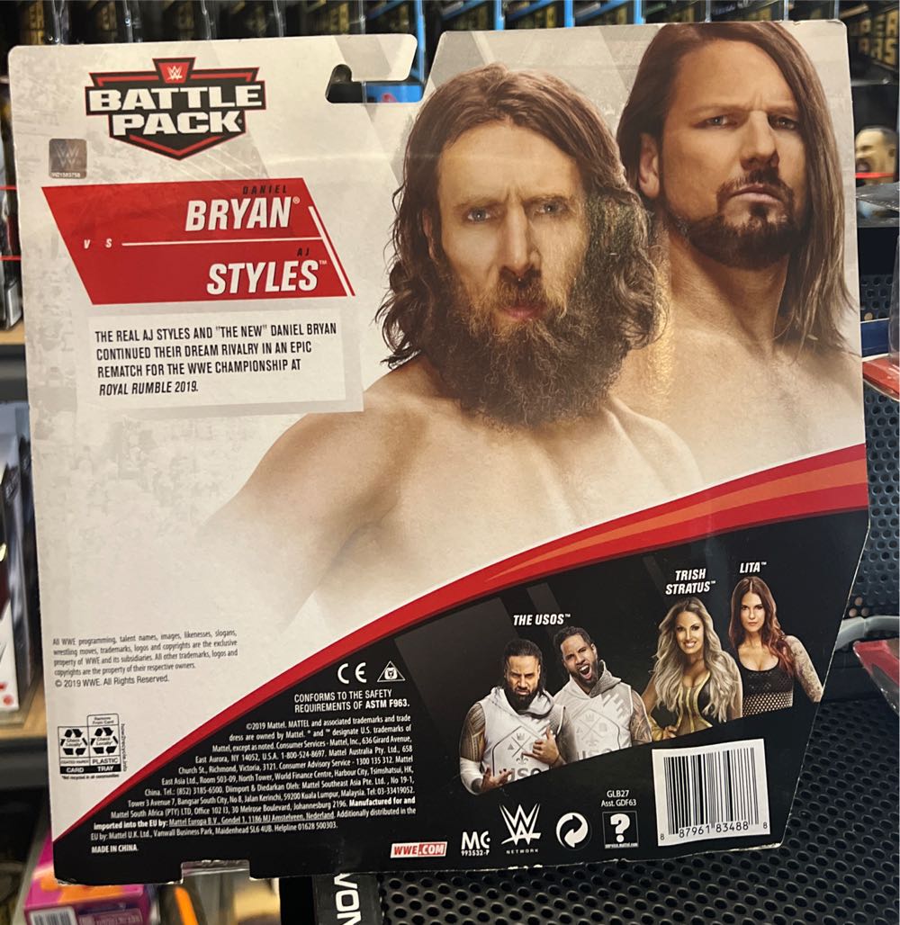 Daniel Bryan Vs Aj Styles - Mattel (WWE Mattel Battle Pack) action figure collectible [Barcode 887961834888] - Main Image 3