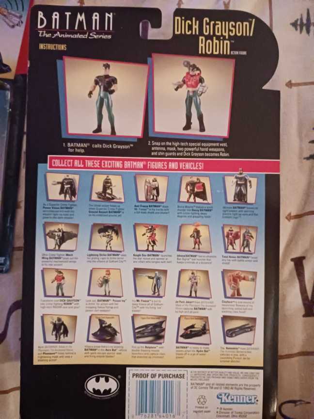 Dick Grayson/Robin  - Kenner (Batman: The Animated Series) action figure collectible [Barcode 076281640167] - Main Image 2