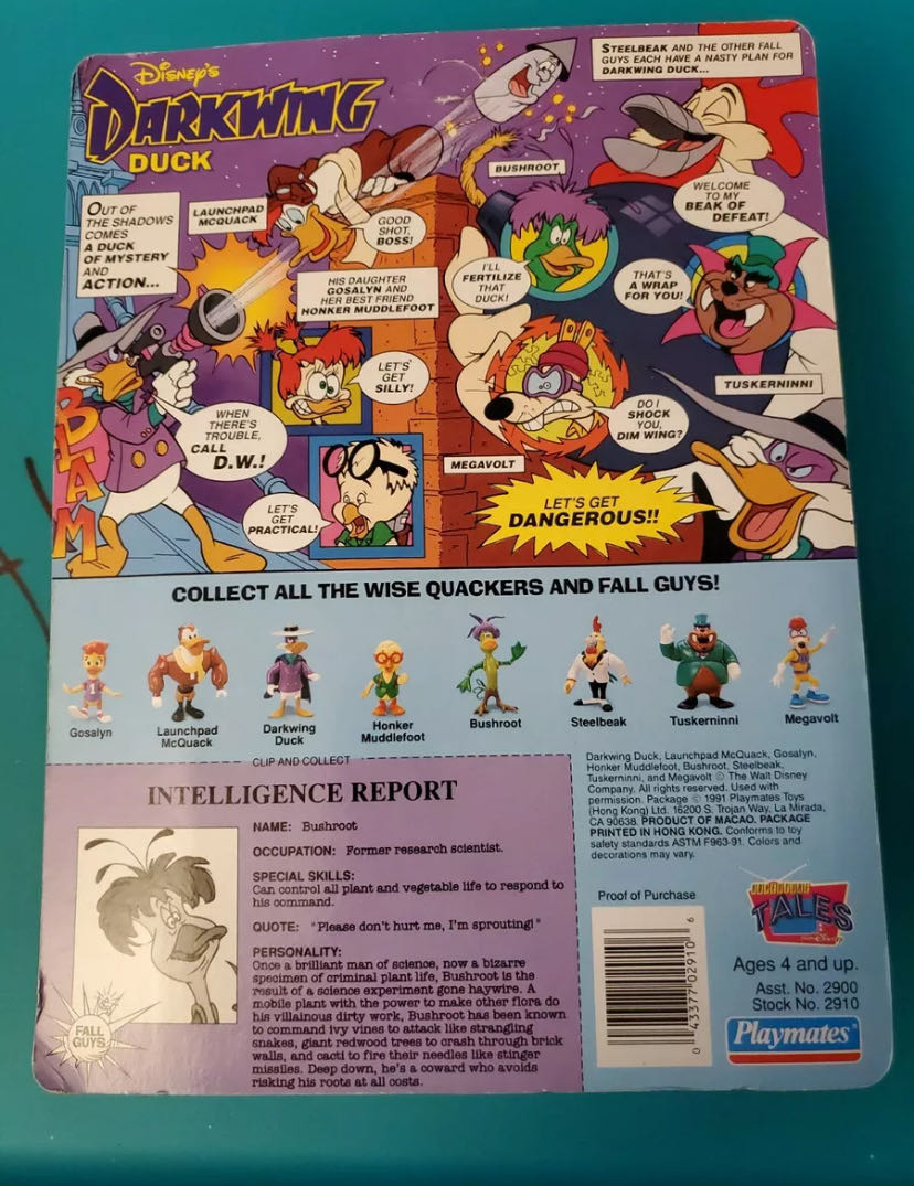 Bushroot - Playmates (Darkwing Duck) action figure collectible - Main Image 2