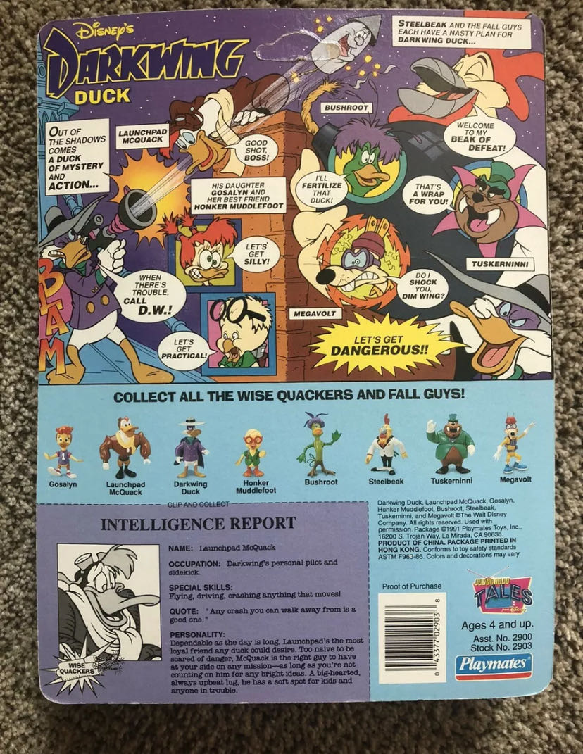 Launchpad - Playmates (Darkwing Duck) action figure collectible - Main Image 2
