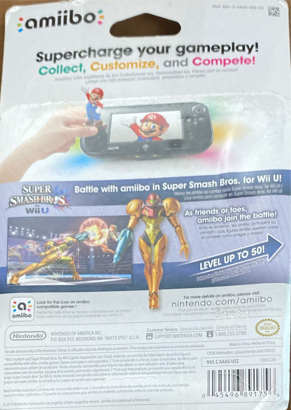 Samus Amiibo - Nintendo (Smash Bros) action figure collectible [Barcode 045496891756] - Main Image 3