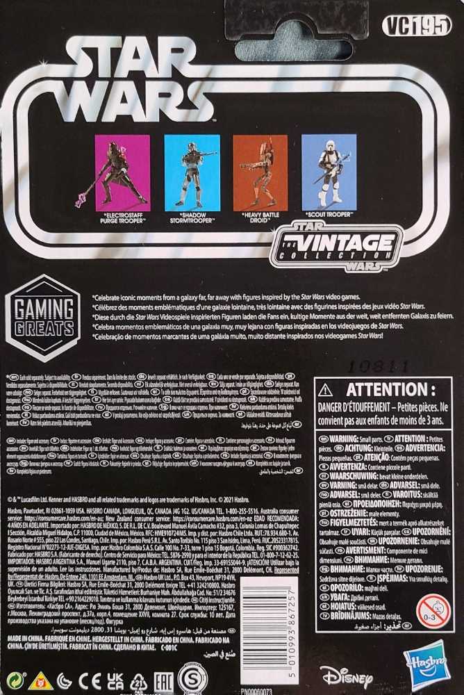 VC195 Electrostaff Purge Trooper - Hasbro (Star Wars Vintage Collection) action figure collectible [Barcode 5010993867257] - Main Image 2