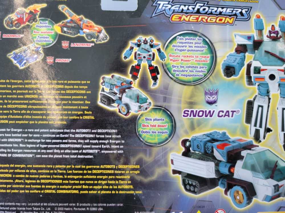 Transformers: Energon Snow Cat - Hasbro (Transformers: Energon) action figure collectible [Barcode 076930802304] - Main Image 4