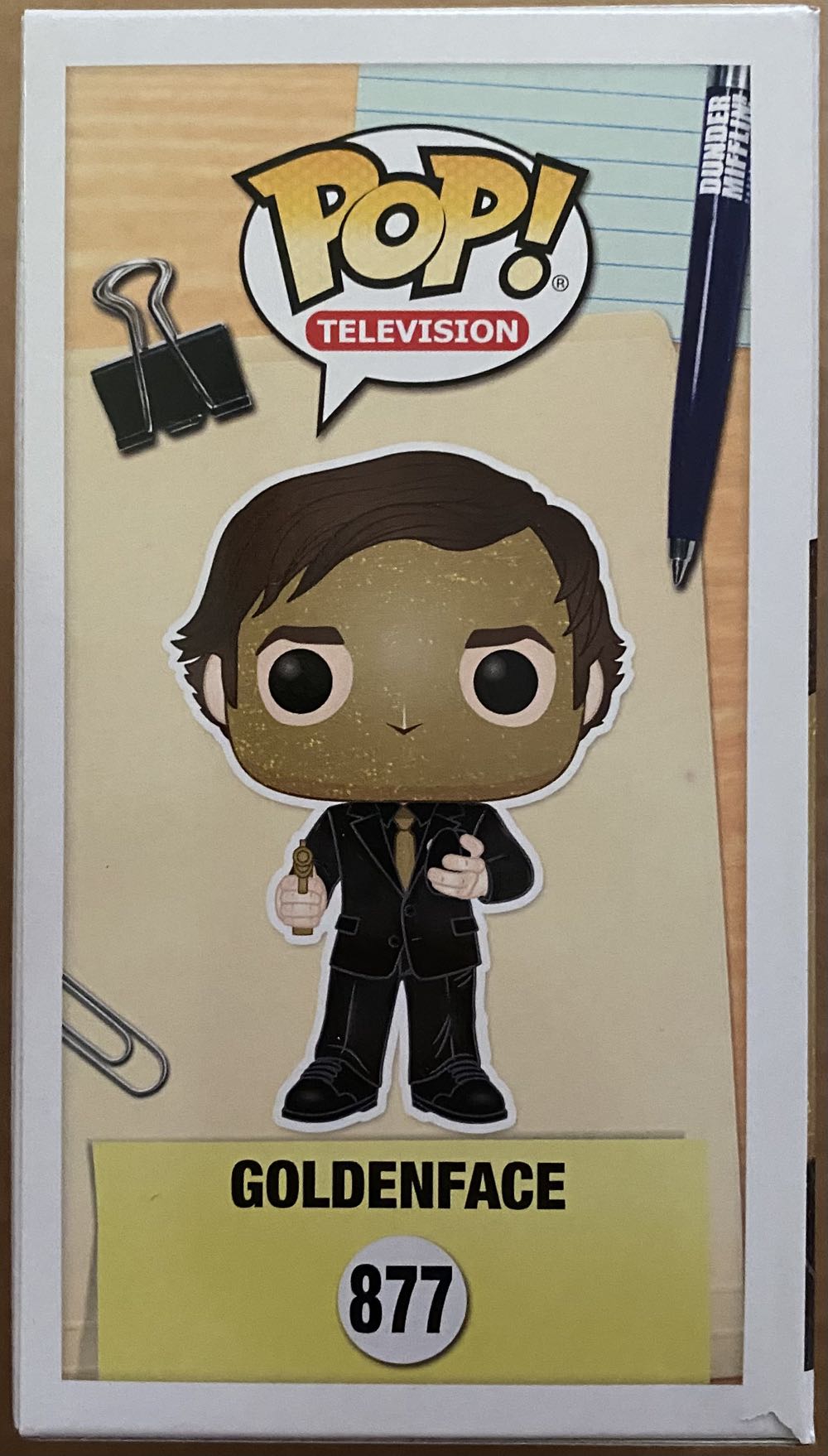 Pop! Television (The Office): #877 Goldenface - Funko (The Office) action figure collectible [Barcode 889698418997] - Main Image 2