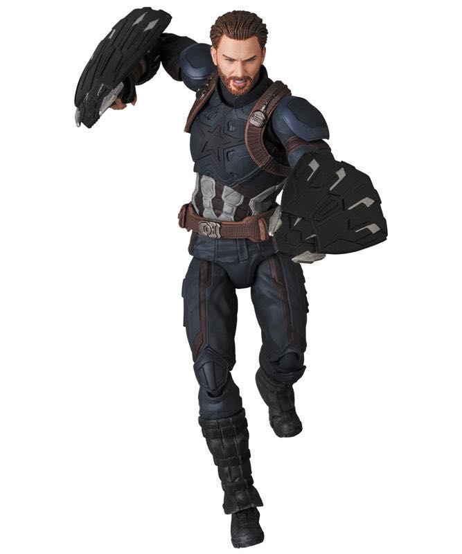 Captain America (Infinity War Ver. (Mafex No. 122)) - Medicom/Mafex (Avengers: Infinity War) action figure collectible [Barcode 4530956471228] - Main Image 4