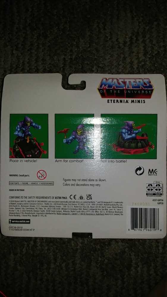 Skeletor & Roton - Mattel (Masters Of The Universe Eternia Minis) action figure collectible [Barcode 887961960198] - Main Image 2