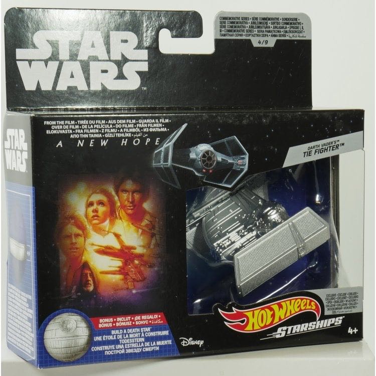 Hot Wheels Star Wars Commemorative Series Darth Vader’s Tie Fighter  action figure collectible - Main Image 1