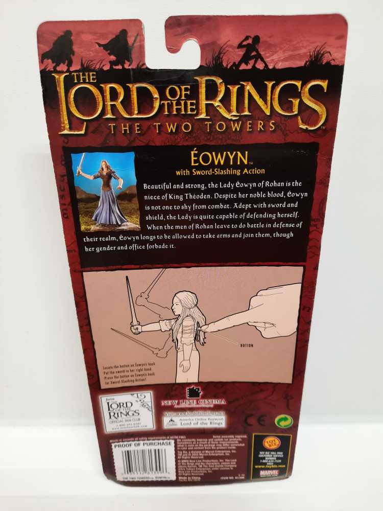 Eowyn: with Sword-Slashing Action - Toybiz (LOTR: The Two Towers) action figure collectible [Barcode 035112813996] - Main Image 2