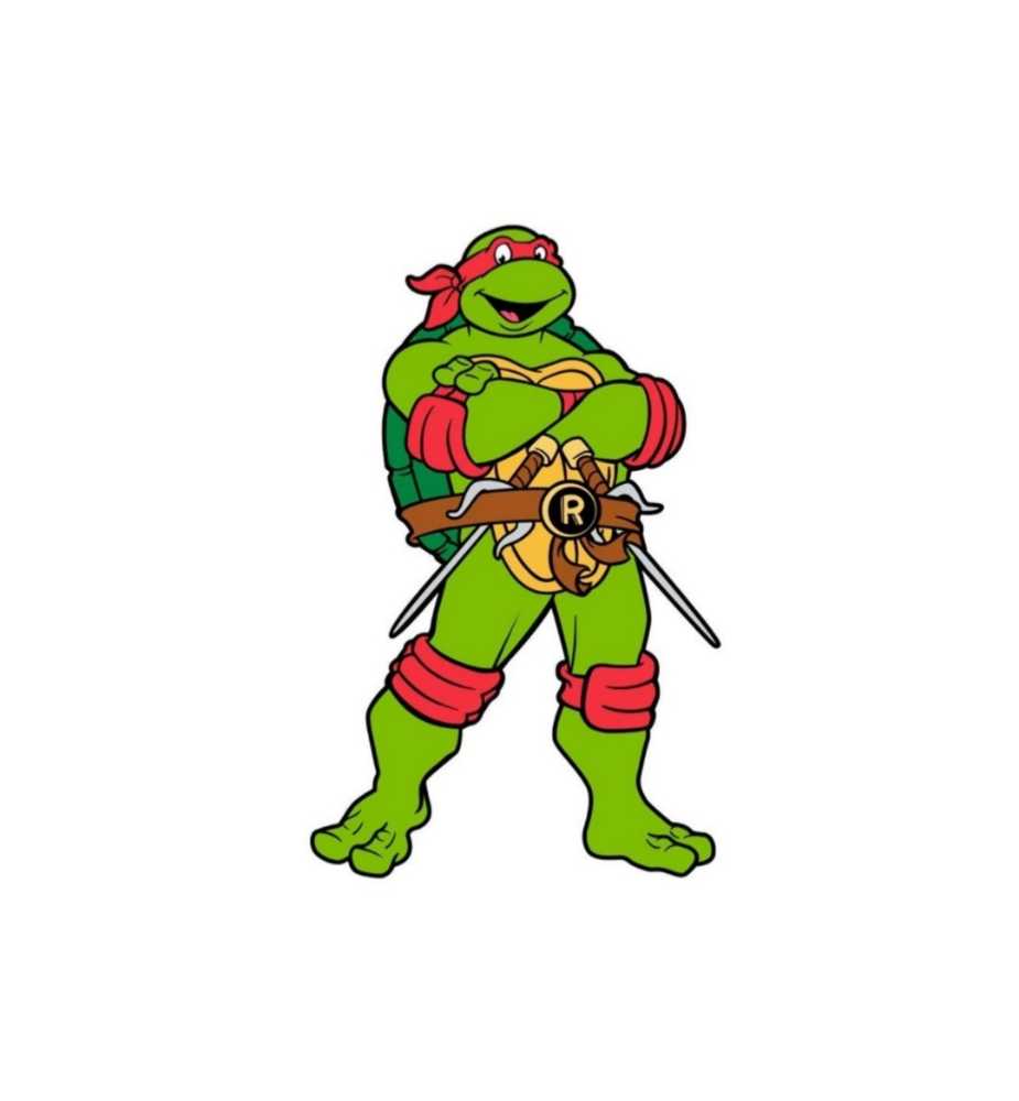 TMNT- Raphael FigPin 569 - Fabrique Par (Teenage Mutant Ninja Turtles) action figure collectible [Barcode 810021535883] - Main Image 4