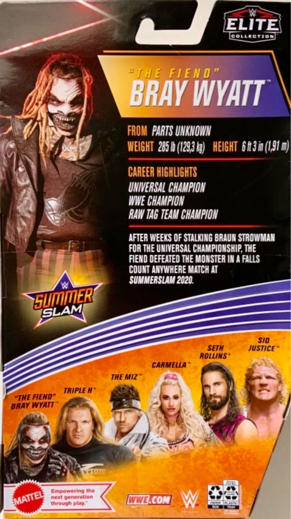 Fiend Bray Wyatt, The - Mattel (WWE Elite Summer Slam 86) action figure collectible [Barcode 887961922288] - Main Image 2