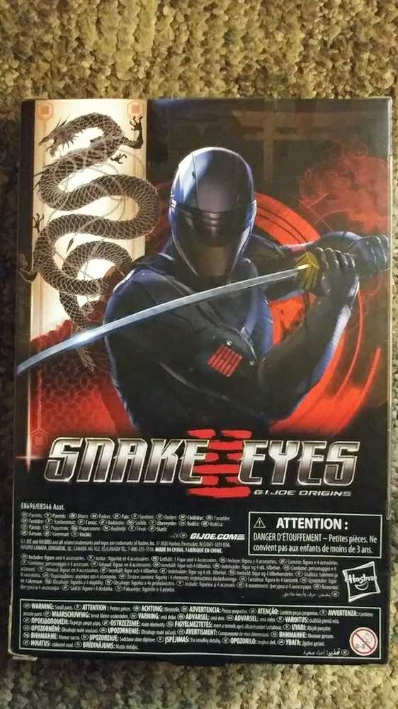 Storm Shadow - #17 (Snake Eyes GI Joe Origins) - Hasbro G.I. Joe (G.I. Joe Movie) action figure collectible [Barcode 5010993736942] - Main Image 2