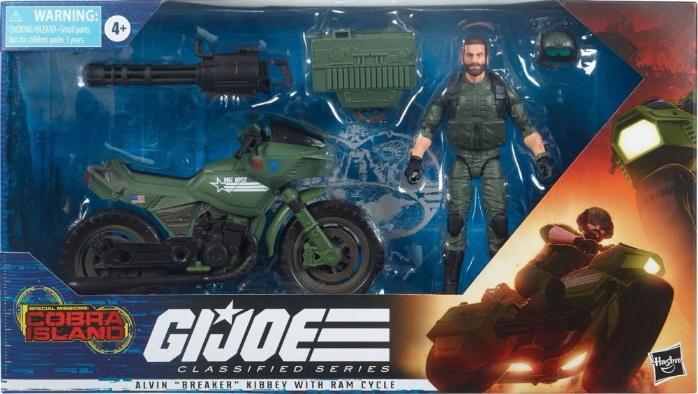 #29 Alvin ”Breaker” Kibbey with RAM Cycle - Hasbro (GI Joes Classified - Joes) action figure collectible - Main Image 2