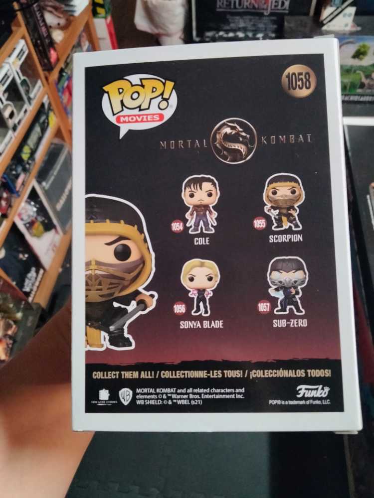 Funko Pop! Movies Mortal Kombat # Scorpion Action Pose Exclusive  action figure collectible [Barcode 889698542968] - Main Image 3