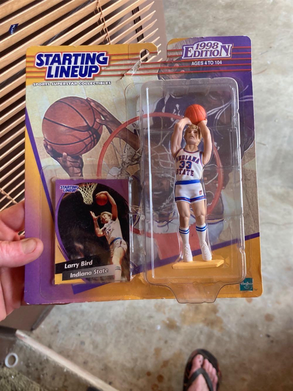 Ncaa Basketball Starting Lineup Larry Bird Indiana State University - Hasbro Inc action figure collectible [Barcode 076281720425] - Main Image 3