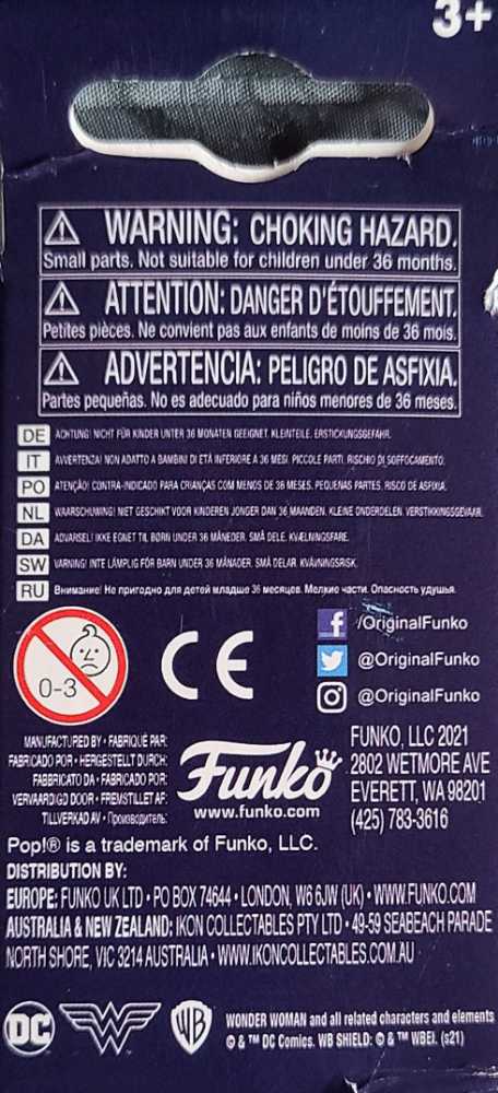 Pocket Pop! Heroes: Wonder Woman 80th Wonder Woman (Challenge Of The Gods) - Funko (DC Funko Pops!) action figure collectible [Barcode 889698549721] - Main Image 2