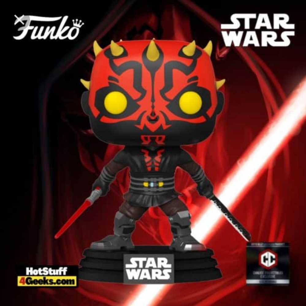 450 Funko Pop Darth Maul Special Edition 450 - Funko (Star Wars Clone Wars Animated Series) action figure collectible [Barcode 889698567909] - Main Image 3