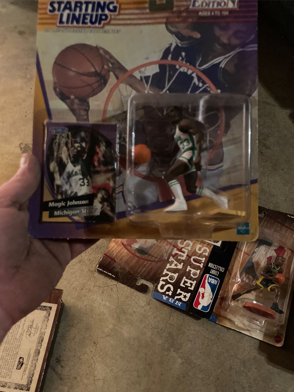 Ncaa Basketball Starting Lineup Magic Johnson Michigan State University - Hasbro Inc action figure collectible [Barcode 076281718743] - Main Image 3