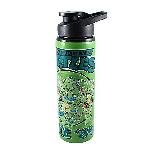Teenage Mutant Ninja Turtles Since ’84 25 Oz Stainless Steel Water Bottle - Silver Buffalo action figure collectible [Barcode 812494028763] - Main Image 3