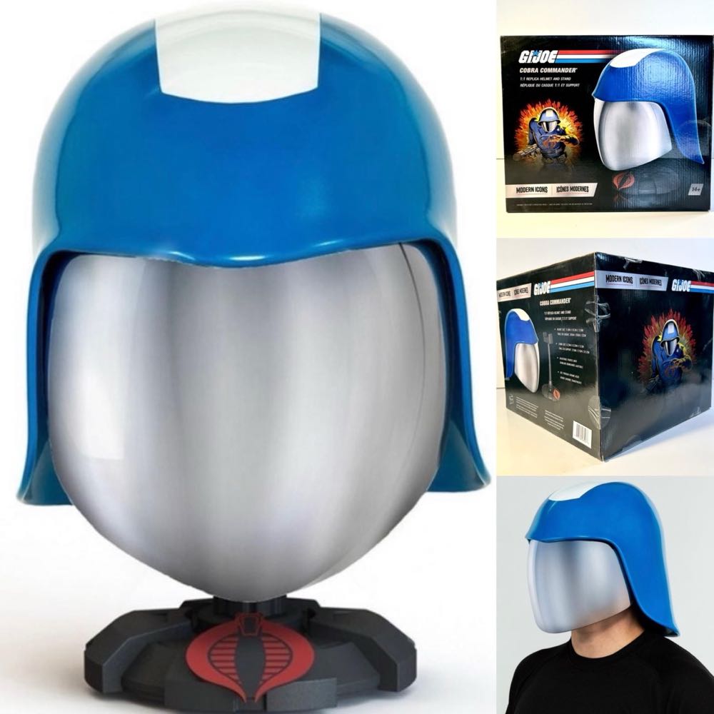 GI Joe Cobra Commander  Helmet Modern Icons Hasbro - G.I.JOE action figure collectible [Barcode 847509064276] - Main Image 3